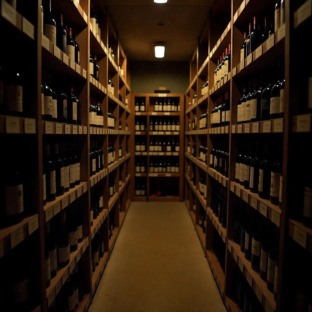 Wine cellar inventory interface display